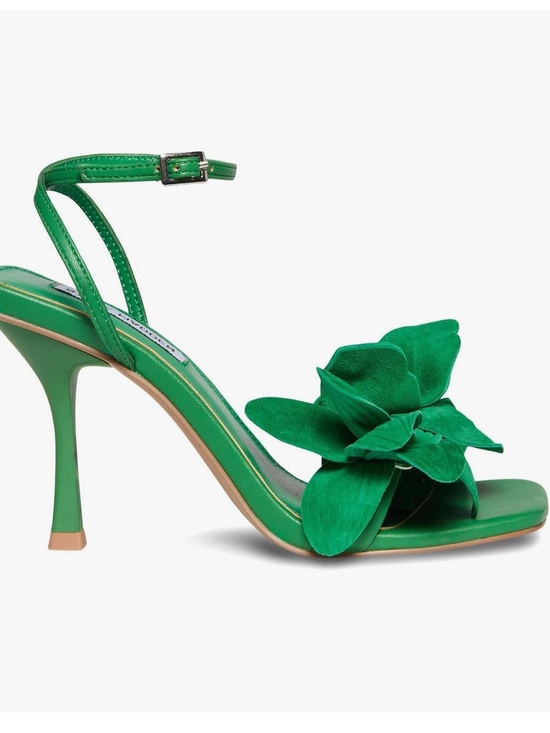 Steve Madden Shoes - NWOT Steve Madden Women's Amani Heeled Sandal Green Size 8 Floral